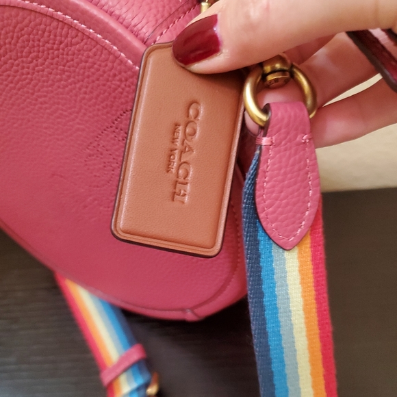 Coach Kia Circle Crossbody In Colorblock - Picture 4 of 12